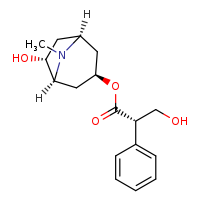 (1S,3R,5S,6R)-6-hydroxy-8-methyl-8-azabicyclo[3.2.1]octan-3-yl (2S)-3-hydroxy-2-phenylpropanoate