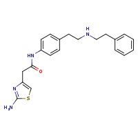 2-(2-amino-1,3-thiazol-4-yl)-N-(4-{2-[(2-phenylethyl)amino]ethyl}phenyl)acetamide
