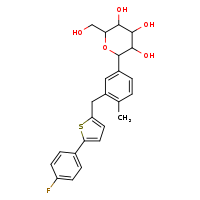 2-(3-{[5-(4-fluorophenyl)thiophen-2-yl]methyl}-4-methylphenyl)-6-(hydroxymethyl)oxane-3,4,5-triol