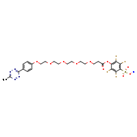 2,3,5,6-tetrafluoro-4-(sodiooxysulfonyl)phenyl 1-[4-(6-methyl-1,2,4,5-tetrazin-3-yl)phenoxy]-3,6,9,12-tetraoxapentadecan-15-oate