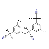 2,3-bis[3-(1-cyano-1-methylethyl)-5-methylphenyl]-2-methylpropanenitrile