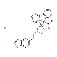 2-[(3S)-1-[2-(1-benzofuran-5-yl)ethyl]pyrrolidin-3-yl]-2,2-diphenylacetamide hydrobromide