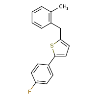 2-(4-fluorophenyl)-5-[(2-methylphenyl)methyl]thiophene