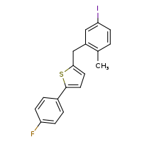 2-(4-fluorophenyl)-5-[(5-iodo-2-methylphenyl)methyl]thiophene