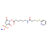 2,5-dioxo-3-(sodiooxysulfonyl)pyrrolidin-1-yl 6-[3-(pyridin-2-yldisulfanyl)propanamido]hexanoate