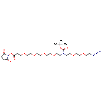 2,5-dioxopyrrolidin-1-yl 1-(13-azido-2,2-dimethyl-4-oxo-3,8,11-trioxa-5-azatridecan-5-yl)-3,6,9,12-tetraoxapentadecan-15-oate