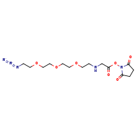 2,5-dioxopyrrolidin-1-yl 1-azido-3,6,9-trioxa-12-azatetradecan-14-oate