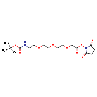 2,5-dioxopyrrolidin-1-yl 2-[2-(2-{2-[(tert-butoxycarbonyl)amino]ethoxy}ethoxy)ethoxy]acetate