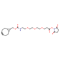 2,5-dioxopyrrolidin-1-yl 3-[2-(2-{2-[({bicyclo[6.1.0]non-4-yn-9-ylmethoxy}carbonyl)amino]ethoxy}ethoxy)ethoxy]propanoate