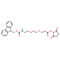 2,5-dioxopyrrolidin-1-yl 3-[2-(2-{[(9H-fluoren-9-ylmethoxy)carbonyl]amino}ethoxy)ethoxy]propanoate