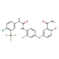 2-carbamoyl-4-[4-({[4-chloro-3-(trifluoromethyl)phenyl]carbamoyl}amino)-3-fluorophenoxy]pyridin-1-ium-1-olate