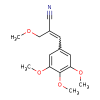 (2E)-2-(methoxymethyl)-3-(3,4,5-trimethoxyphenyl)prop-2-enenitrile