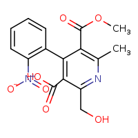 2-(hydroxymethyl)-5-(methoxycarbonyl)-6-methyl-4-(2-nitrophenyl)pyridine-3-carboxylic acid