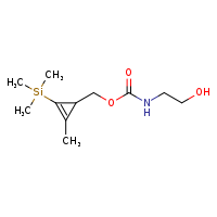 [2-methyl-3-(trimethylsilyl)cycloprop-2-en-1-yl]methyl N-(2-hydroxyethyl)carbamate