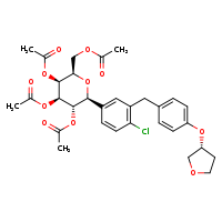 [(2R,3S,4R,5S,6S)-3,4,5-tris(acetyloxy)-6-[4-chloro-3-({4-[(3R)-oxolan-3-yloxy]phenyl}methyl)phenyl]oxan-2-yl]methyl acetate