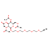 [(2R,3S,4S,5R,6R)-3,4,5-tris(acetyloxy)-6-(3,6,9,12-tetraoxapentadec-14-yn-1-yloxy)oxan-2-yl]methyl acetate