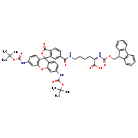 (2R)-6-{3',6'-bis[(tert-butoxycarbonyl)amino]-3-oxospiro[2-benzofuran-1,9'-xanthen]-6-ylformamido}-2-{[(9H-fluoren-9-ylmethoxy)carbonyl]amino}hexanoic acid