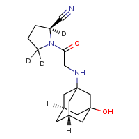 (2S)-1-(2-{[(5R,7S)-3-hydroxyadamantan-1-yl]amino}acetyl)(2,5,5-²H?)pyrrolidine-2-carbonitrile