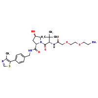 (2S,4R)-1-[(2S)-2-{2-[2-(2-aminoethoxy)ethoxy]acetamido}-3,3-dimethylbutanoyl]-4-hydroxy-N-{[4-(4-methyl-1,3-thiazol-5-yl)phenyl]methyl}pyrrolidine-2-carboxamide