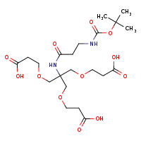 3-(2-{3-[(tert-butoxycarbonyl)amino]propanamido}-3-(2-carboxyethoxy)-2-[(2-carboxyethoxy)methyl]propoxy)propanoic acid