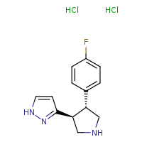3-[(3S,4R)-4-(4-fluorophenyl)pyrrolidin-3-yl]-1H-pyrazole dihydrochloride