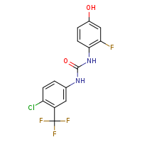 3-[4-chloro-3-(trifluoromethyl)phenyl]-1-(2-fluoro-4-hydroxyphenyl)urea