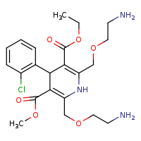 3-ethyl 5-methyl 2,6-bis[(2-aminoethoxy)methyl]-4-(2-chlorophenyl)-1,4-dihydropyridine-3,5-dicarboxylate