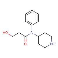 3-hydroxy-N-phenyl-N-(piperidin-4-yl)propanamide
