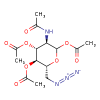 (3R,4R,5R,6R)-2,5-bis(acetyloxy)-6-(azidomethyl)-3-acetamidooxan-4-yl acetate