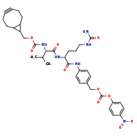 {4-[(2R)-2-[(2S)-2-[({bicyclo[6.1.0]non-4-yn-9-ylmethoxy}carbonyl)amino]-3-methylbutanamido]-5-(carbamoylamino)pentanamido]phenyl}methyl 4-nitrophenyl carbonate