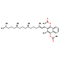4-(acetyloxy)-2-methyl-3-[(2E,7R,11R)-3,7,11,15-tetramethylhexadec-2-en-1-yl]naphthalen-1-yl acetate