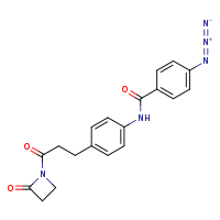 4-azido-N-{4-[3-oxo-3-(2-oxoazetidin-1-yl)propyl]phenyl}benzamide