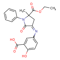 5-{[5-(ethoxycarbonyl)-5-methyl-2-oxo-1-phenylpyrrolidin-3-ylidene]amino}-2-hydroxybenzoic acid