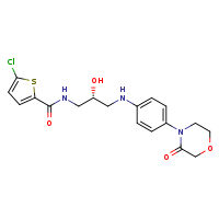 5-chloro-N-[(2R)-2-hydroxy-3-{[4-(3-oxomorpholin-4-yl)phenyl]amino}propyl]thiophene-2-carboxamide
