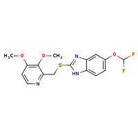 5-(difluoromethoxy)-2-{[(3,4-dimethoxypyridin-2-yl)methyl]sulfanyl}-1H-1,3-benzodiazole