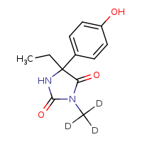 5-ethyl-5-(4-hydroxyphenyl)-3-(²H?)methylimidazolidine-2,4-dione