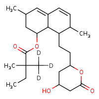 8-[2-(4-hydroxy-6-oxooxan-2-yl)ethyl]-3,7-dimethyl-1,2,3,7,8,8a-hexahydronaphthalen-1-yl 2-(²H?)methyl-2-methylbutanoate