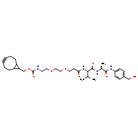 bicyclo[6.1.0]non-4-yn-9-ylmethyl N-{2-[2-(2-{[(1S)-1-{[(1S)-1-{[4-(hydroxymethyl)phenyl]carbamoyl}ethyl]carbamoyl}-2-methylpropyl]carbamoyl}ethoxy)ethoxy]ethyl}carbamate
