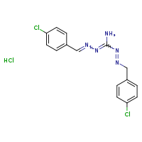 (E)-N-{[(4-chlorophenyl)methyl]imino}-N'-[(E)-[(4-chlorophenyl)methylidene]amino]guanidine hydrochloride