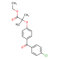 ethyl 2-[4-(4-chlorobenzoyl)phenoxy]-2-methylpropanoate