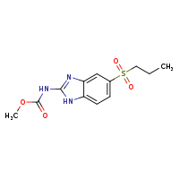 methyl N-[5-(propane-1-sulfonyl)-1H-1,3-benzodiazol-2-yl]carbamate