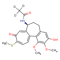 N-[(10S)-5-hydroxy-3,4-dimethoxy-14-(methylsulfanyl)-13-oxotricyclo[9.5.0.0²,?]hexadeca-1(16),2(7),3,5,11,14-hexaen-10-yl](²H?)acetamide