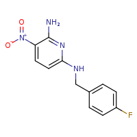 N2-[(4-fluorophenyl)methyl]-5-nitropyridine-2,6-diamine