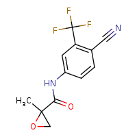 N-[4-cyano-3-(trifluoromethyl)phenyl]-2-methyloxirane-2-carboxamide