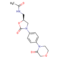 N-{[(5S)-2-oxo-3-[4-(3-oxomorpholin-4-yl)phenyl]-1,3-oxazolidin-5-yl]methyl}acetamide
