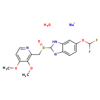 sodium 5-(difluoromethoxy)-2-[(3,4-dimethoxypyridin-2-yl)methanesulfinyl]-2,3-dihydro-1H-1,3-benzodiazol-1-ide hydrate
