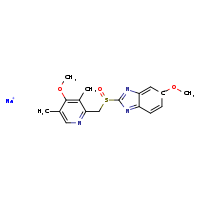 sodium 5-methoxy-2-[(4-methoxy-3,5-dimethylpyridin-2-yl)methanesulfinyl]-5H-1,3-benzodiazol-5-ide
