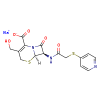 sodium (6R,7R)-3-(hydroxymethyl)-8-oxo-7-[2-(pyridin-4-ylsulfanyl)acetamido]-5-thia-1-azabicyclo[4.2.0]oct-2-ene-2-carboxylate