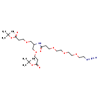 tert-butyl 3-[2-(3-{2-[2-(2-azidoethoxy)ethoxy]ethoxy}propanamido)-3-[3-(tert-butoxy)-3-oxopropoxy]propoxy]propanoate