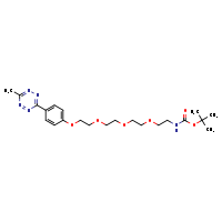 tert-butyl N-{2-[2-(2-{2-[4-(6-methyl-1,2,4,5-tetrazin-3-yl)phenoxy]ethoxy}ethoxy)ethoxy]ethyl}carbamate